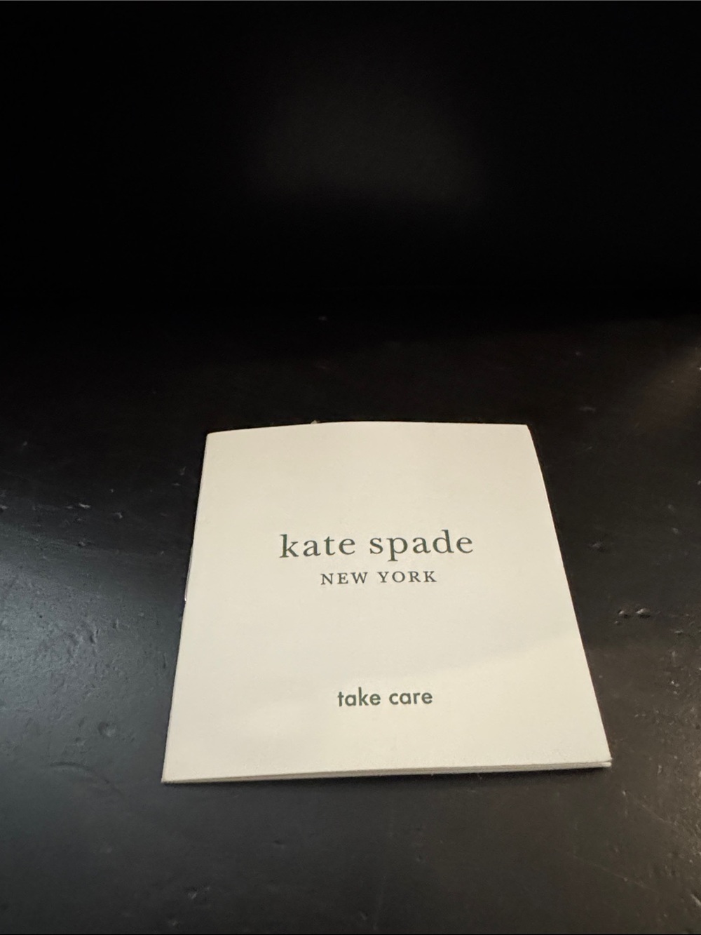 NWOT Kate Spade Black Leather Tote with Pink Strawberry Charm - Picture 4 of 4